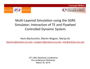 Multi‐Layered Simulation using the SGRS  Simulator; Interaction of TE and Flywheel  Controlled Dynamic System