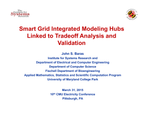 Smart Grid Integrated Modeling Hubs Linked to Tradeoff Analysis and Validation