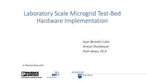 Laboratory Scale Microgrid Test-Bed Hardware Implementation Joyer Benedict Lobo Ameya Chandrayan