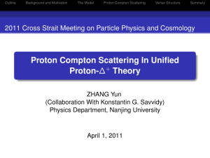 Proton Compton Scattering In Unified Proton- Theory