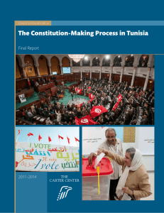 The Constitution-Making Process in Tunisia Final Report 2011–2014 CONSTITUTION REPORT ✩