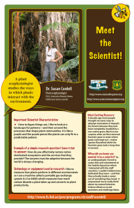 Meet the Scientist! Dr. Susan Cordell