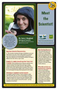 Ms. Serra J. Hoagland Biological Scientist