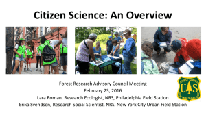 Citizen Science: An Overview