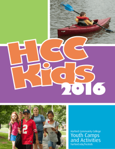 2016  Youth Camps and Activities