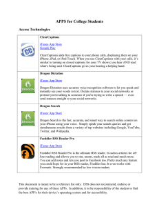 APPS for College Students Access Technologies