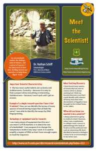 Meet the Scientist! Dr. Nathan Schiff