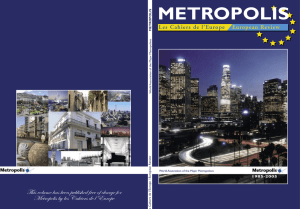 METROPOLIS This volume has been published free of charge for ��������������������������