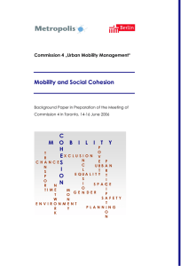 Mobility and Social Cohesion C