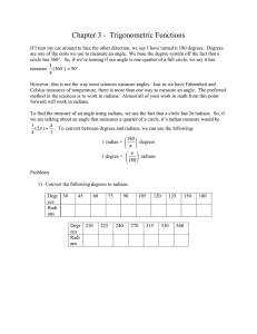 Chapter 3 -  Trigonometric Functions