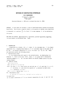 CONSTRUCTING METHODS OF HYPERFIELDS