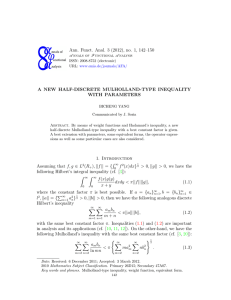 Ann. Funct. Anal. 3 (2012), no. 1, 142–150 WITH PARAMETERS