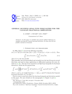 Ann. Funct. Anal. 4 (2013), no. 1, 149–162 CANAVATI FRACTIONAL DERIVATIVES