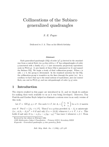 Collineations of the Subiaco generalized quadrangles S. E. Payne