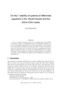 Γ On the -stability of systems of differential