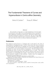 The Fundamental Theorems of Curves and Hypersurfaces in Centro-affine Geometry