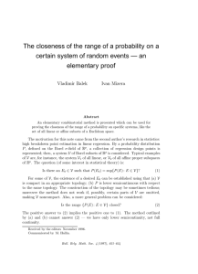 The closeness of the range of a probability on a