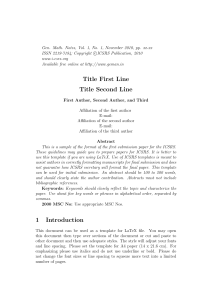 Gen. Math. Notes, Vol. 1, No. 1, November 2010, pp.... ISSN 2219-7184; Copyright °ICSRS Publication, 2010