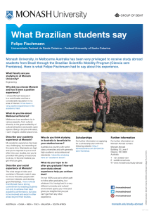 What Brazilian students say Felipe Fischmann