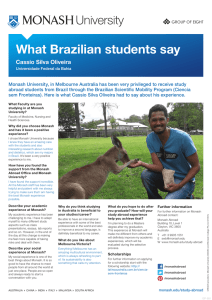 What Brazilian students say Cassio Silva Oliveira