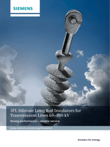 3FL Silicone Long Rod Insulators for Transmission Lines 69–500 kV