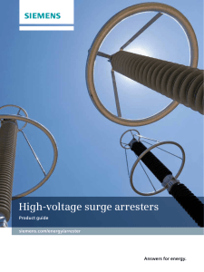 High-voltage surge arresters Answers for energy. Product guide siemens.com/energy/arrester