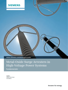 Metal-Oxide Surge Arresters in High-Voltage Power Systems Fundamentals Answers for energy.