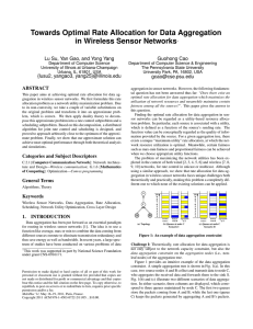 Towards Optimal Rate Allocation for Data Aggregation in Wireless Sensor Networks