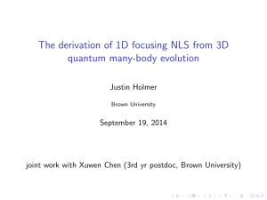 The derivation of 1D focusing NLS from 3D quantum many-body evolution