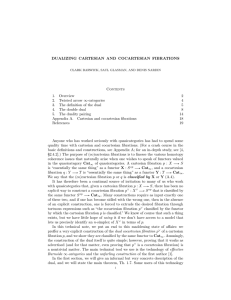 DUALIZING CARTESIAN AND COCARTESIAN FIBRATIONS Contents 1. Overview