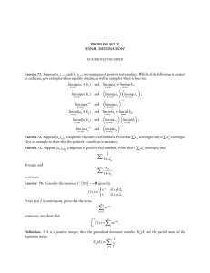 PROBLEM SET X “FINAL DESTINATION” (a )