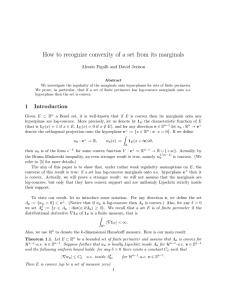 How to recognize convexity of a set from its marginals