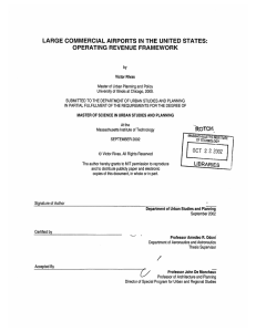 LARGE  COMMERCIAL  AIRPORTS  IN THE  UNITED ... OPERATING  REVENUE  FRAMEWORK