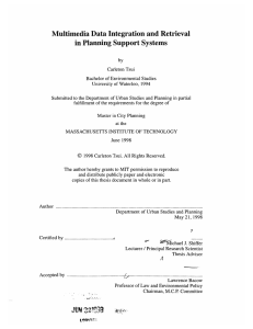 Multimedia Data Integration and Retrieval in Planning Support Systems