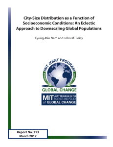 City-Size Distribution as a Function of Socioeconomic Conditions: An Eclectic