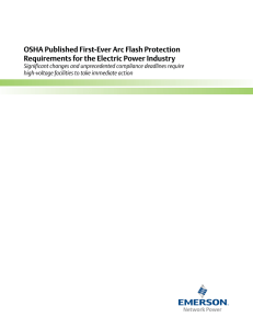 OSHA Published First-Ever Arc Flash Protection