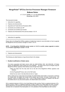 MergePoint™ SP53xx Service Processor Manager Firmware Release Notes December 28, 2010