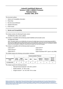 Liebert® IntelliSlot® Webcard Version 5.300.5_095023 Firmware Release Notes
