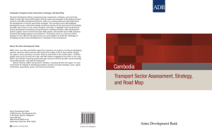 Cambodia: Transport Sector Assessment, Strategy, and Road Map