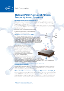 Odour/VOC Removal Filters Frequently Asked Questions