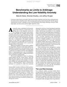 Benchmarks as Limits to Arbitrage: Understanding the Low-Volatility Anomaly