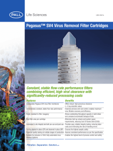 Pegasus™ SV4 Virus Removal Filter Cartridges