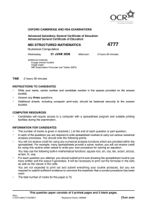 OXFORD CAMBRIDGE AND RSA EXAMINATIONS Advanced Subsidiary General Certificate of Education