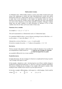 As Wikipedia states: ‘Multivariable calculus is used in many fields... science and engineering to model and study high-dimensional systems that... Multivariable Calculus