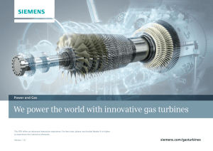 We power the world with innovative gas turbines Power and Gas