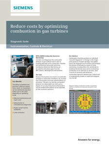 Reduce costs by optimizing combustion in gas turbines Diagnostic Suite