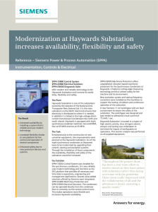 Modernization at Haywards Substation increases availability, flexibility and safety