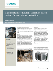 The first fully redundant vibration-based system for machinery protection Diagnostic Suite