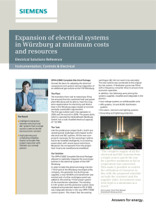 Expansion of electrical systems in Würzburg at minimum costs and resources