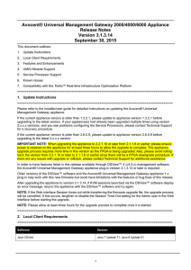 Avocent® Universal Management Gateway 2000/4000/6000 Appliance Release Notes Version 3.1.3.14 September 30, 2015